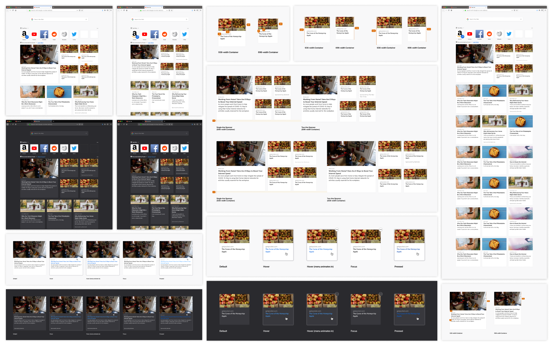 A collection of screenshots arranged in an offset layout